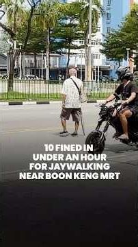 10 fined for jaywalking in under an hour near Boon Keng MRT