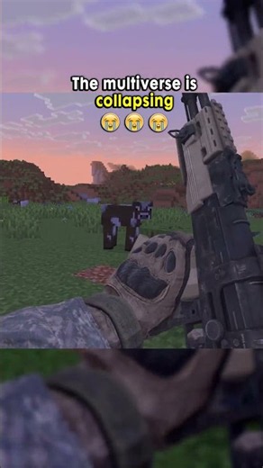 the multiverses is collapsing 😭😭😭 #callofduty #minecraft