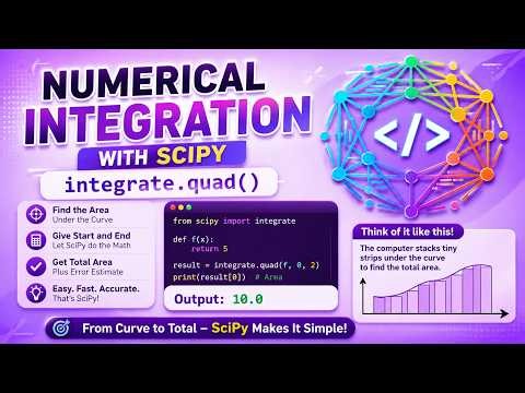Numerical Integration with SciPy - integrate.quad() Explained Simply - Python fo
