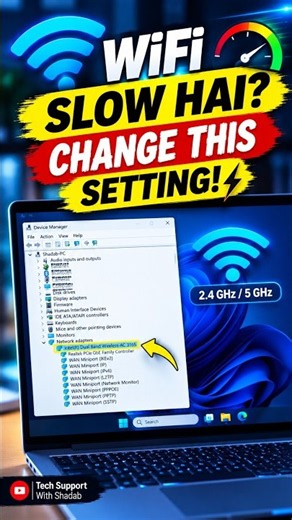 Why Your WiFi Is Slow (And How To Fix It) 💡 #Windows11 #TechSupport #SpeedTest