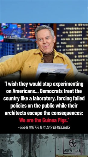 Fox News host and political commentator Greg Gutfeld sharply criticizes Democrats #shortusa #usanews