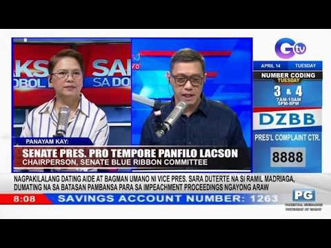 Sen. PING LACSON on Addressing Fuel Crisis and Blue Ribbon Probe: Interview on DZBB