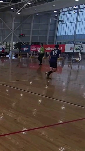 Callum Wilson finishes off a tidy Mens Varsity team goal vs @rmitfutsal at @unisportau Nationals | Melbourne University Futsal Club