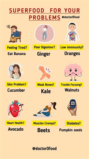 Superfoods for Common Health Problems | Eat Smart, Heal Naturally #healthylifestyle #healthtips