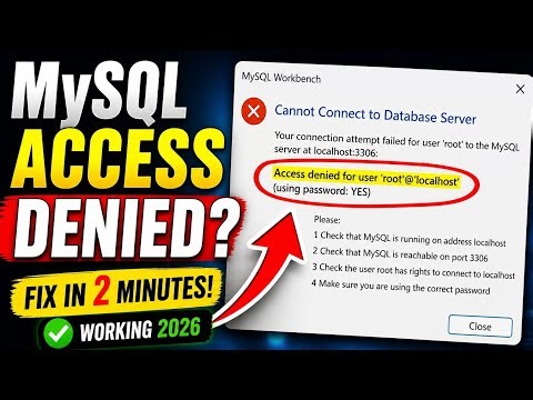 MySQL Password Reset (2026) | Change Root Password Easily (Hindi/Urdu)