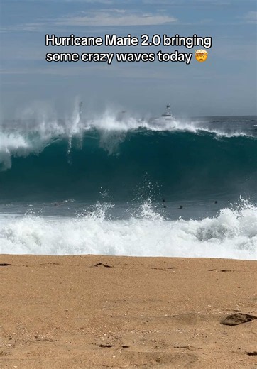 The waves are going off today from hurricane Marie 2.0! #surf #surfing #waves #swell #hurricane