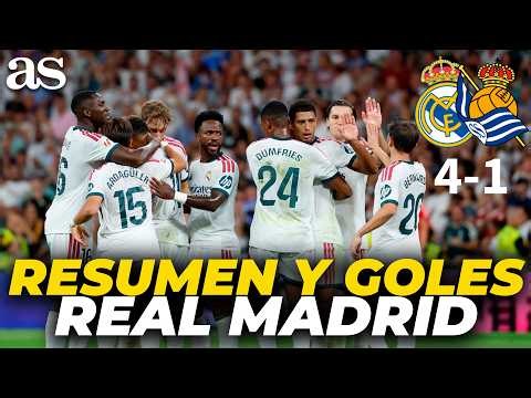 RESUMEN y GOLES del REAL MADRID 4-ESPANYOL 1 | ¡HAT-TRICK de MBAPPÉ en el BERNABÉU! |AUDIO CARRUSEL
