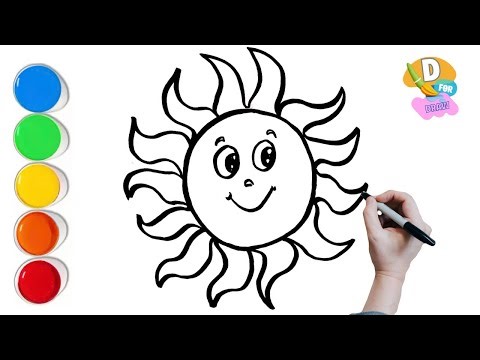 DRAW Your Own Sun Today|How To Draw A Cute Sun|Easy Step By Step Tutorial