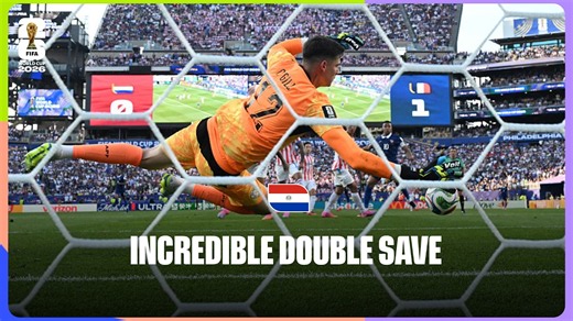 Orlando Gill Double Save For Paraguay Against France