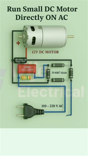 Can a Small DC Motor Run on AC Power? ⚡