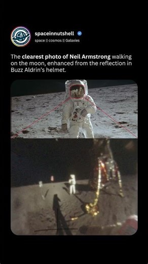 Neil Armstrong 🌕 First Steps on the Moon (Apollo 11) 🚀 #apollo