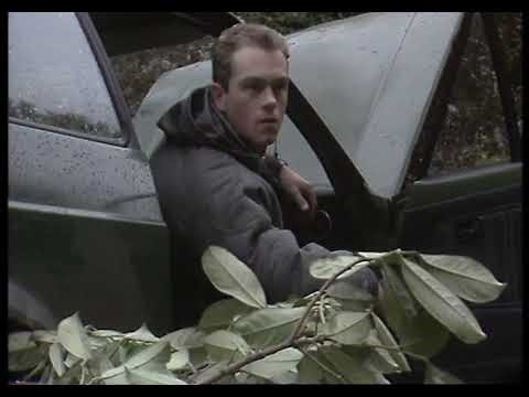 EMMERDALE FARM - Graham Lodsworth drives dangerously and blows up his car (2nd December 1986)