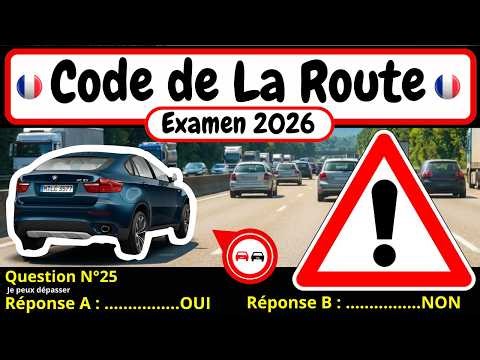 ✅ TEST GRATUIT DU CODE DE LA ROUTE 2026 🚗 #224