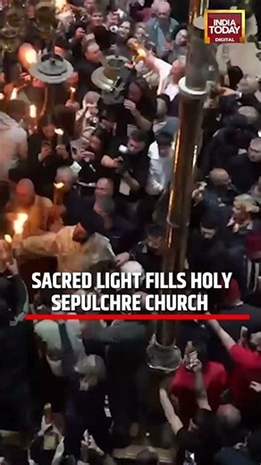 Holy Fire Ceremony Lights Up Church of the Holy Sepulchre | Sacred Ritual