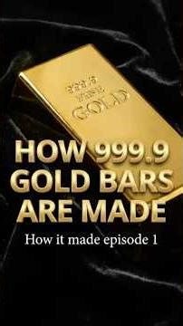 How gold bars are made!