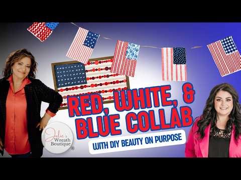 🇺🇸 DIY 4th of July Crafts 2026 | Flag Garland & Patriotic Sign 🇺🇸