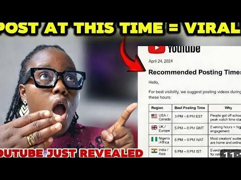 Youtube Just Revealed The Best Time To Post In 2026(New Algorithm Data)