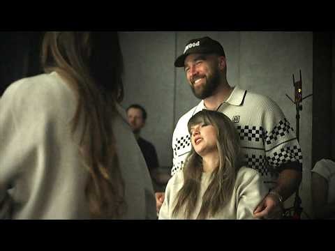 (VIDEO) Travis Kelce Appears Supporting Taylor Swift in New 'Patient Zero' Behind-the-Scenes Footage