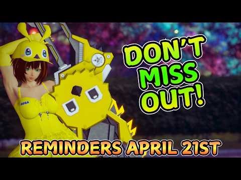 [PSO2 NGS] Reminders Checklist For 4-28-2026