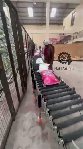 Powered Roller Conveyor, Hydraulic Incline Conveyor, and Container Loading/Unloading Work