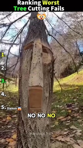 Ranking Worst Tree Cutting Fails😭😭