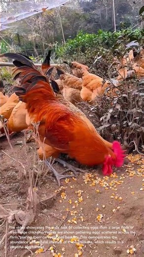 Egg-cellent Harvest: Collecting Hundreds of Eggs from Free-Range Chickens