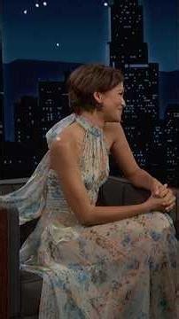 Zendaya on those Tom Holland A.I. wedding photos and she shares her exclusive wedding video! #Kimmel