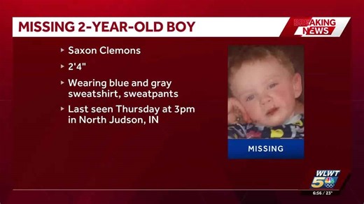 AMBER Alert issued out of Indiana for 2-year-old last seen Thursday afternoon