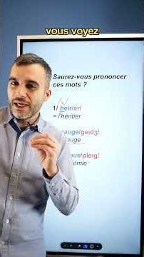 Saurez-vous prononcer ces 3 mots courants en anglais ?