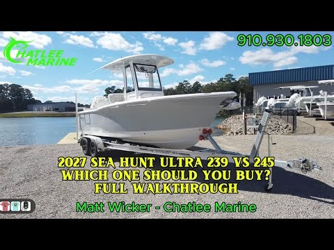 2027 Sea Hunt Ultra 239 & 245 FULL Walkthrough | BEST PRICING IN USA!!!