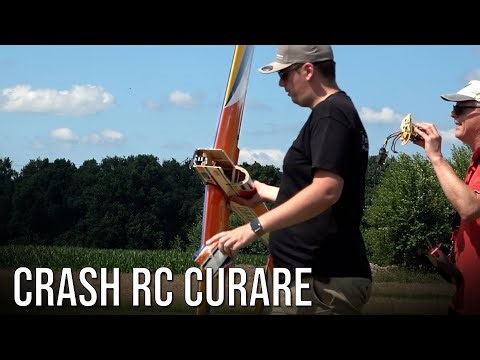 Nasty Crash! Nice Retro RC Plane Curare Crashed At Flight Show