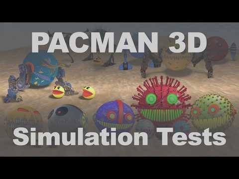PACMAN 3D vs ROBOTIC FORMS // Procedural Physics Simulation Compilation 2026 LIVE EDITION