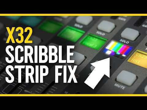 How to Fix Broken or Dead Scribble Strips for Behringer X32