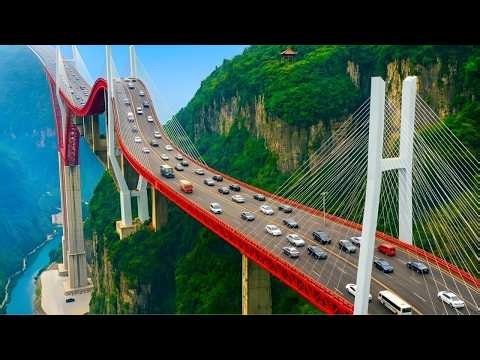 How Engineers Built the World's Highest Bridge Above the Clouds (Full Process)
