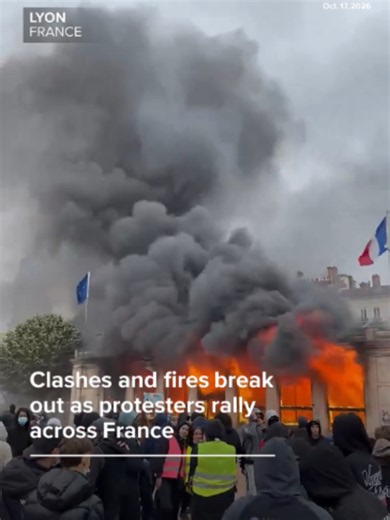 Protesters across France called for street demonstrations Saturday against rising living costs, joining high school students' grievances over education conditions after more than three weeks of school blockades. #paris #france#protests