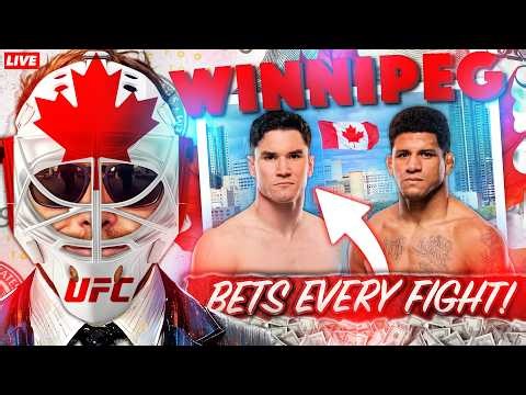 🔴 UFC WINNIPEG LIVESTREAM! COMMENTARY / BETS / REACTIONS! WATCH PARTY!