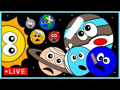 Planets for KIDS 🔴🌙🪐🌎 | Planet video | How Many Moons Does Each Planet Have | Top 10 Moons