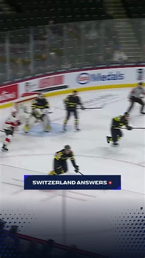 Great play leads to a goal for @SwissIceHockey_Official! 🏒 #WorldJuniors #IIHF