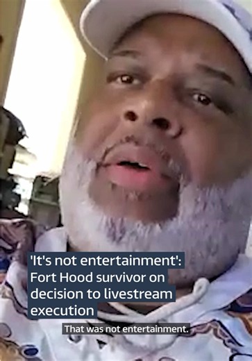 Warning: This video contains distressing images. Alonzo Lunsford was shot seven times and survived at the 2009 Fort Hood base shooting in the US. Now, the gunman Nidal Hasan will be executed by military firing squad and it will be livestreamed. Lunsford, who is a former US Army sergeant, critcised the decision to show the execution to the public.