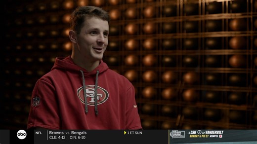THE 1-SEED IS ON THE LINE 👀 Michelle Beisner-Buck sits down with Niners QB Brock Purdy ahead of tonight’s showdown vs. Seattle 💪 Watch Seattle Seahawks-San Francisco 49ers at 7:45 ET on ABC, ESPN and the ESPN App 🍿 | ESPN