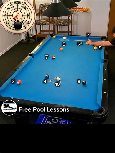 10 Ball Rotation Practice w/tip locator (Free Pool Lessons)
