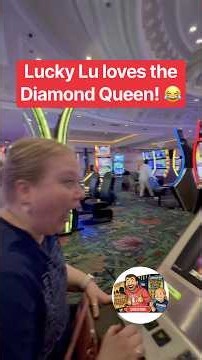 Diamond Queen Slot Machine Bonus on First Spin at Park MGM in Vegas! #slots #slot #casino