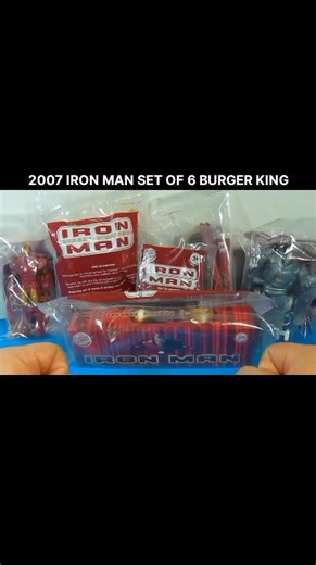 2007 IRON MAN SET OF 6 BURGER KING MOVIE COLLECTION VIDEO REVIEW. YT FASTFOODTOYREVIEWS #fastfood #nostalgia #toyreview #burgerking #ironman