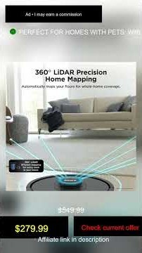 🔥 Shark AV2501S AI Ultra Robot Vacuum, with Matrix Clean, Home Mapping, 30-Day Capacity HEPA Bagless
