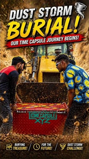 Dust Storm Burial 🌪️ Time Capsule Challenge | Will It Survive? 😱