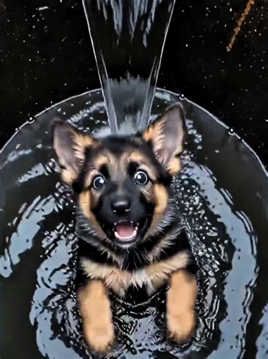 Police K9 German Shepherd Rescues Puppy from Deep Sewer