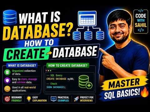 What is Database? 🔥 How to Create Database in SQL | Beginner Guide