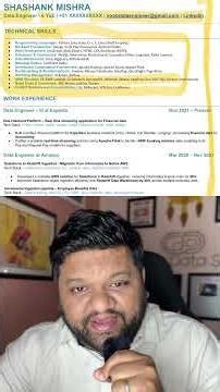 Best Resume For Data Engineers | Interviews From Google, Amazon, Uber #shorts