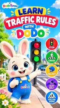 Learn Traffic Rules for Kids | DodoTunes | Learn with Dodo Ep5 | Roro And Dodo #shorts #dodokids