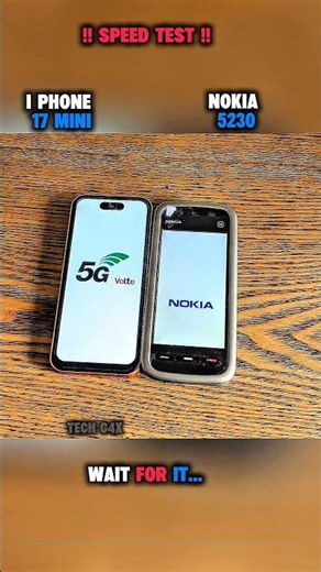 🚀🥶 I PHONE 17 PRO MAX VS NOKIA 5230 SPEED TEST !!